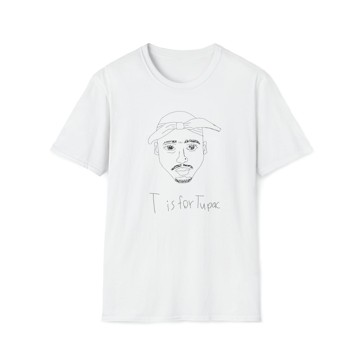 T is for Tupac Unisex Softstyle T-Shirt – Anchors-n-Asteroids